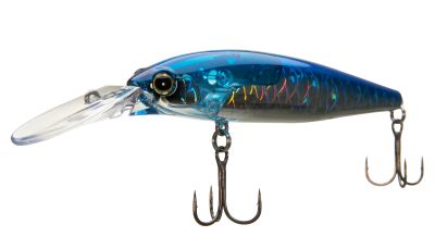 Shimano World Diver Jerkbait Lure - 99mm - Blue Silver - Angle