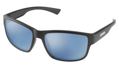 Suncloud Suspect Sunglasses - Matte Black Frame - Polarized Blue Mirror Lens