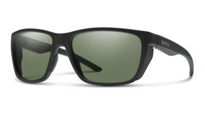 Smith Longfin Sunglasses - Matte Black Frame - ChromaPop Polarized Gray Green Lens