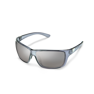Suncloud Councilman - Transparent Gray Frame - Polarized Silver Mirror Lens