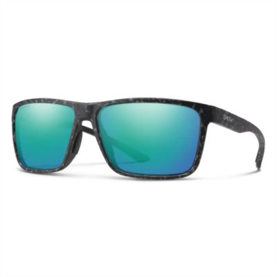 Smith Riptide Sunglasses - Matte Ash Marble Frame - ChromaPop Glass Polarized Opal Mirror Lens
