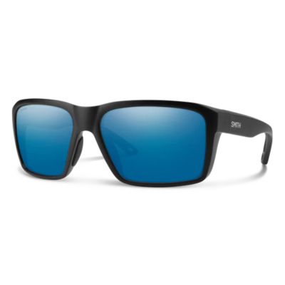 Smith Backcast Sunglasses - Matte Black Frame - ChromaPop Glass Polarized Blue Mirror Lens