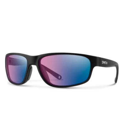 Smith Redding 2 Sunglasses - Matte Black Frame - ChromaPop Glass PolarChromic Rose Blue Mirror Lens