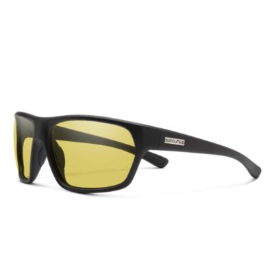Suncloud Boone Sunglasses - Matte Black Frame - Polarized Low Light Yellow Lens
