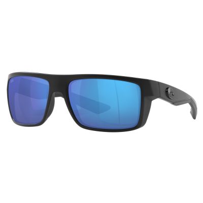 Costa Del Mar Motu Sunglasses - Blackout Frame - Blue Mirror 580G Lens - Angled