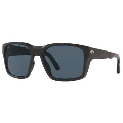 Costa Del Mar Tailwalker Sunglasses - Matte Black Frame - Gray Lens - 3/4 View