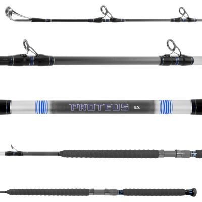 PRTEX810MHB - Daiwa Proteus EX West Coast Offshore Rod Sections. Proteus EX logo on center of branding detail section.