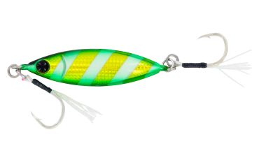 Daiwa Zakana KO Jig - Zebra Glow Green Gold - Front