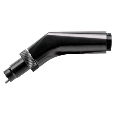 Dominion Rods Elite Quick Swap Bent Butt Adapter in black with angled shaft, knurled grip ring, and threaded end