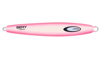 Jyg Pro Fishing Semy Tungsten Jig - 240G - Pink Glow. Jyg Pro Fishing Logo. Text: Semy Tungsten

