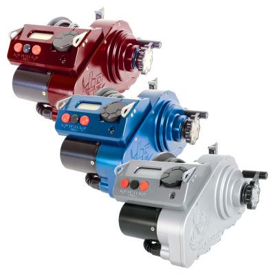 Lindgren-Pitman SV-1200 Electric Reels - Gunmetal - Blue - Red