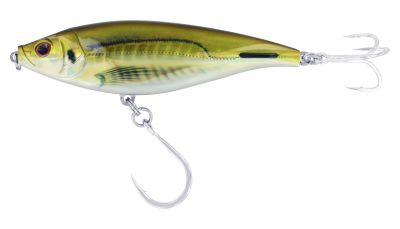Nomad Design Madscad 190 AT Squall Runner Autotune Lure - Olive Black Shad. Rear Treble hook and Bottom Single Hook.