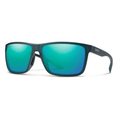 Smith Riptide Sunglasses - Matte Pacific Crystal Frame - ChromaPop Glass Polarized Opal Mirror Lens
