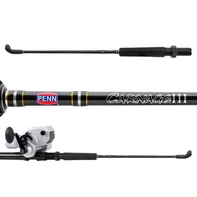 Penn Carnage CAROSIIIC21 & Fathom Electric FTH80ELKIT Kite Rod & Reel Combo