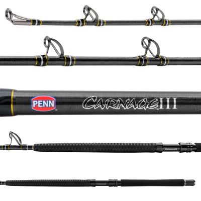 Penn Carnage III CARWCIII80130C70 West Coast Boat Conventional Rod Sections