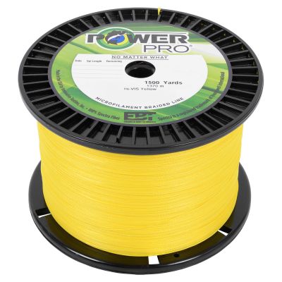 PowerPro Spectra Braided Fishing 1500 yd. Line - Hi-Vis Yellow