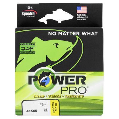 PowerPro Spectra Braided Fishing 500 yd. Line - Hi-Vis Yellow