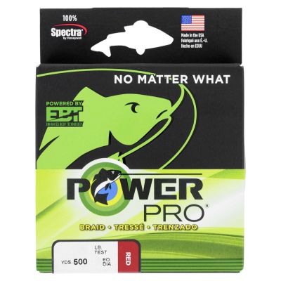 PowerPro Spectra Braided Fishing 500 yd. Line - Red