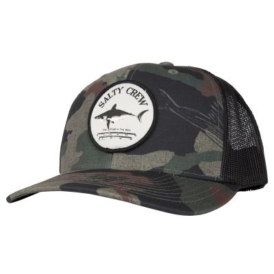 Salty Crew Bruce Retro Trucker Hat - Salty Camo - Front View