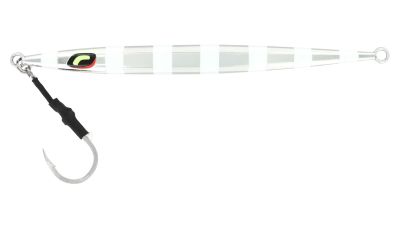 Shimano Shimmerfall Flat Stick Jig - Silver Zebra Glow