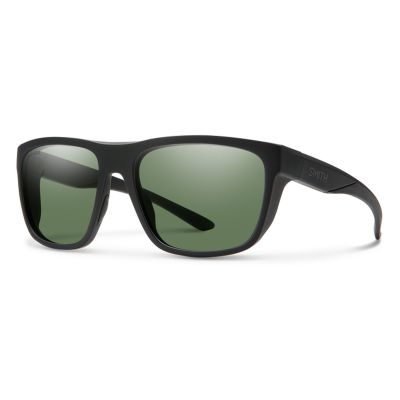 Smith Barra Sunglasses - Matte Black Frame - ChromaPop Polarized Gray Green Lens
