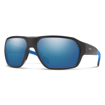 Smith Deckboss Sunglasses - Matte Black/Blue Frame - ChromaPop Polarized Blue Mirror Lens