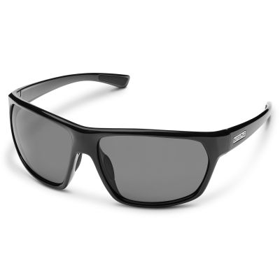 Suncloud Polarized Boone Sunglasses - Black Frame - Polarized Gray Lens