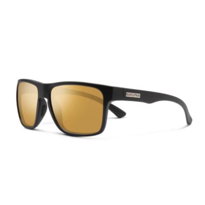 Suncloud Rambler Sunglasses - Matte Black Frame - Polarized Sienna Mirror Lens