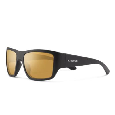 Suncloud Sculpin Sunglasses - Matte Black Frame - Polarized Sienna Mirror Lens