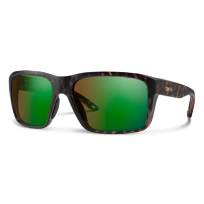 Smith Backcast Sunglasses - Matte Tortoise Frame - ChromaPop Glass PolarChromic Brown Green Mirror Lens