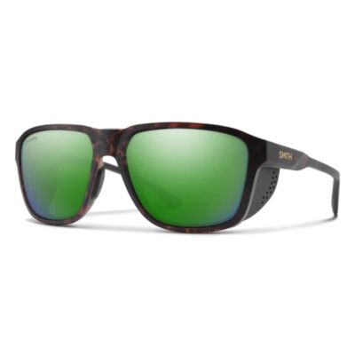 Smith Embark Sunglasses - Matte Tortoise Frame - ChromaPop Polarized Green Mirror Lens