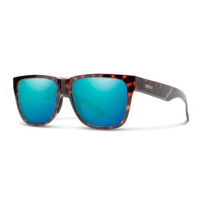 Smith Lowdown 2 Sunglasses - Tortoise Frame - ChromaPop Polarized Opal Mirror Lens